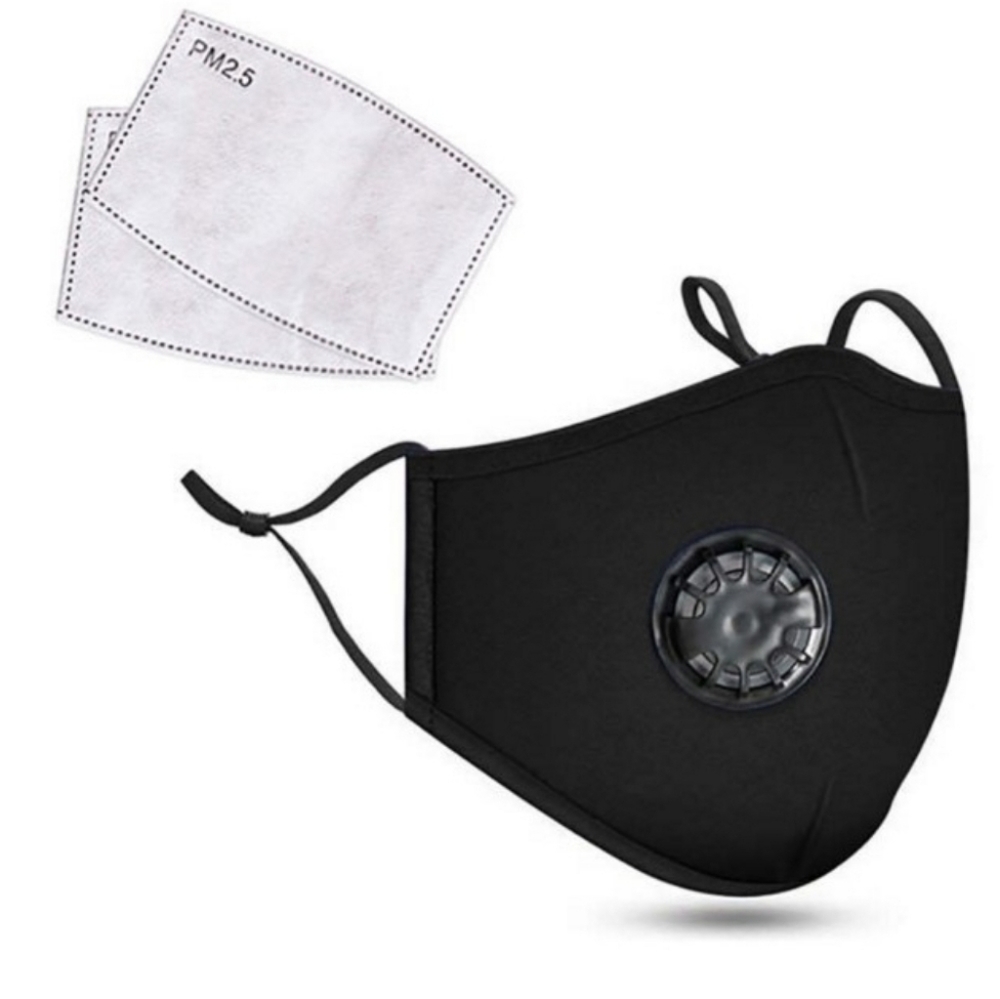 Reusable face cover with PM2.5 Carbon filters